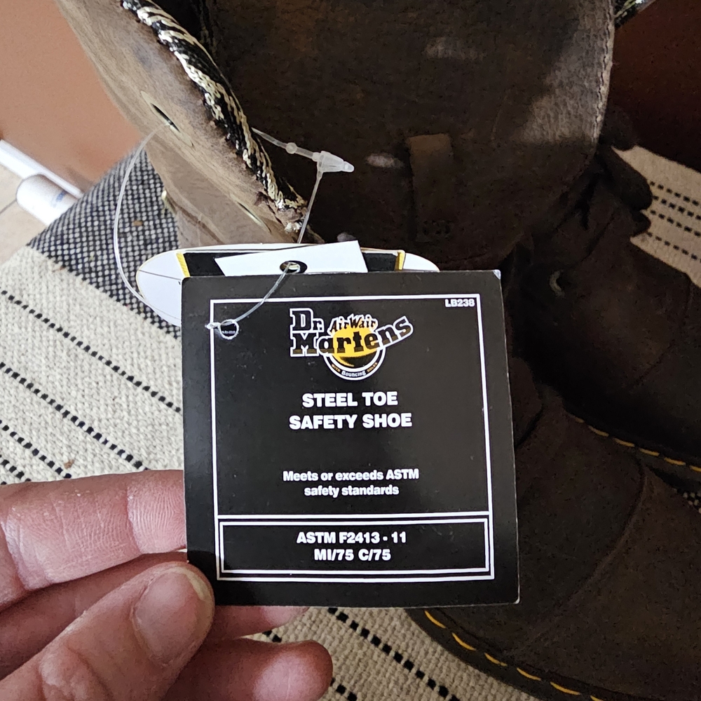 Dr. Martens Dark Brown Combat Boots - Picture 6 of 11